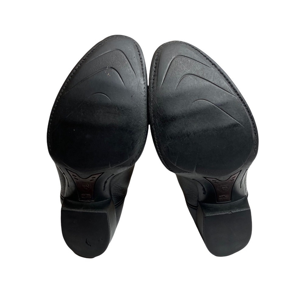 Ariat ✪ Heritage Classic Western Leather Cowboy Boots Boot ✪ Black 10D - Picture 10 of 16